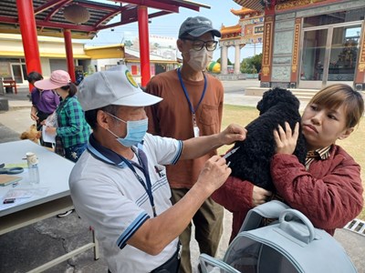 民眾參加巡迴注射情形