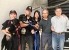吳導演於會場宣導動物之家流浪犬認養