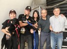 吳導演於會場宣導動物之家流浪犬認養